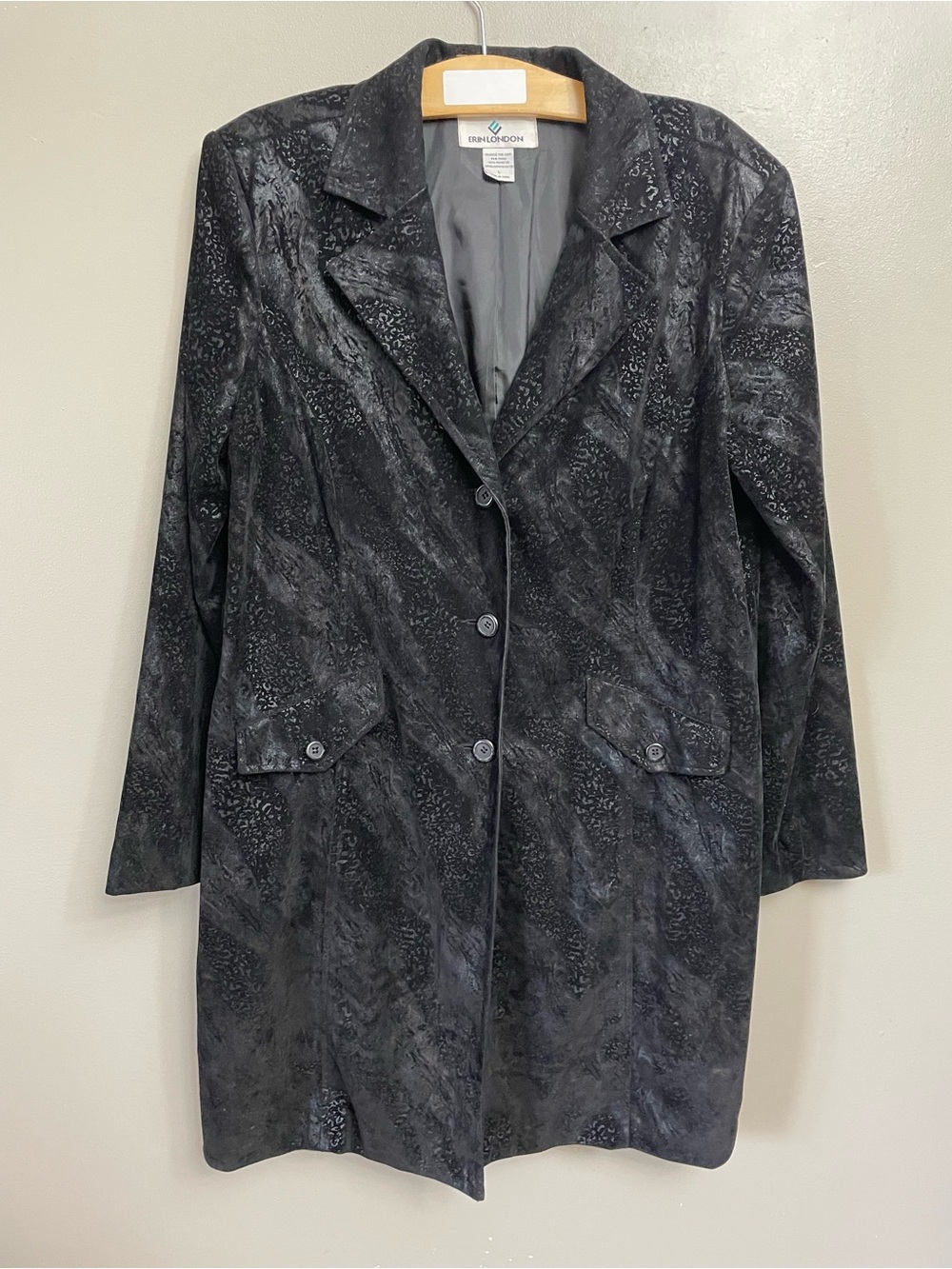 ERIN LONDON Black Brocade Jacket Large whimsigoth formal